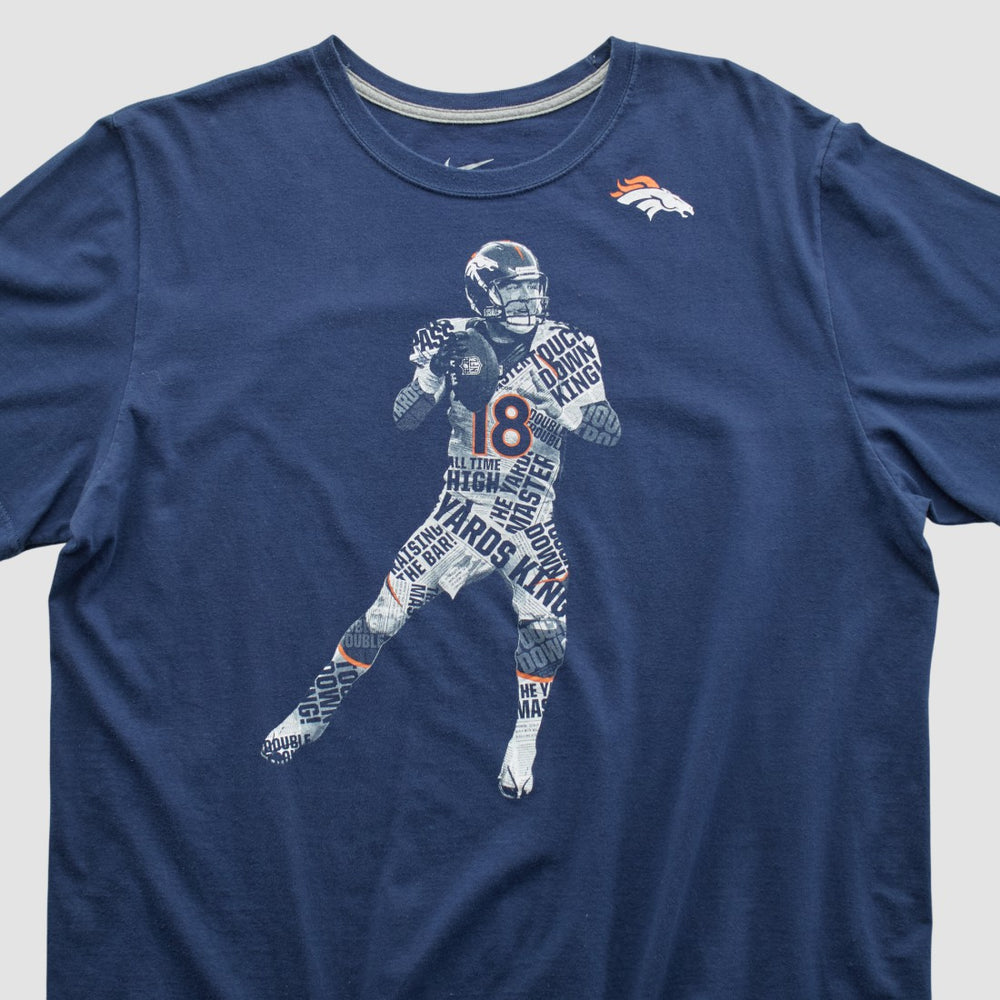 Denver Broncos 2010s T-shirt Navy Vintage - Fanatics