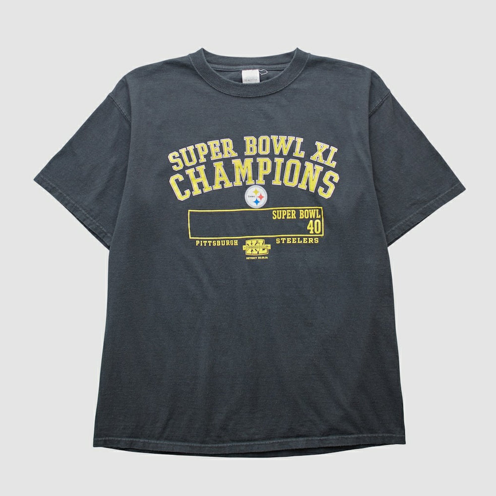 Pittsburgh Steelers 2006 T-shirt Black Vintage - Fanatics