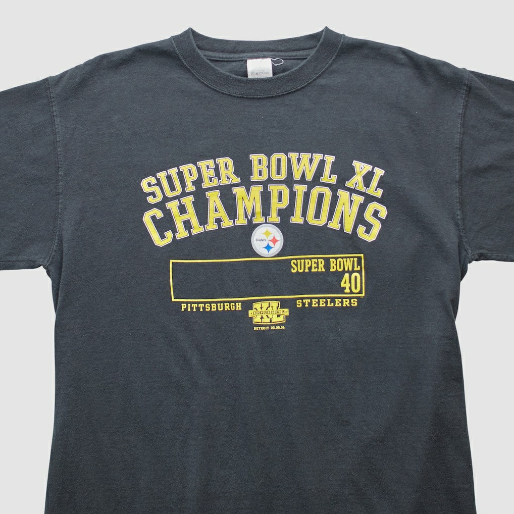 Pittsburgh Steelers 2006 T-shirt Black Vintage - Fanatics