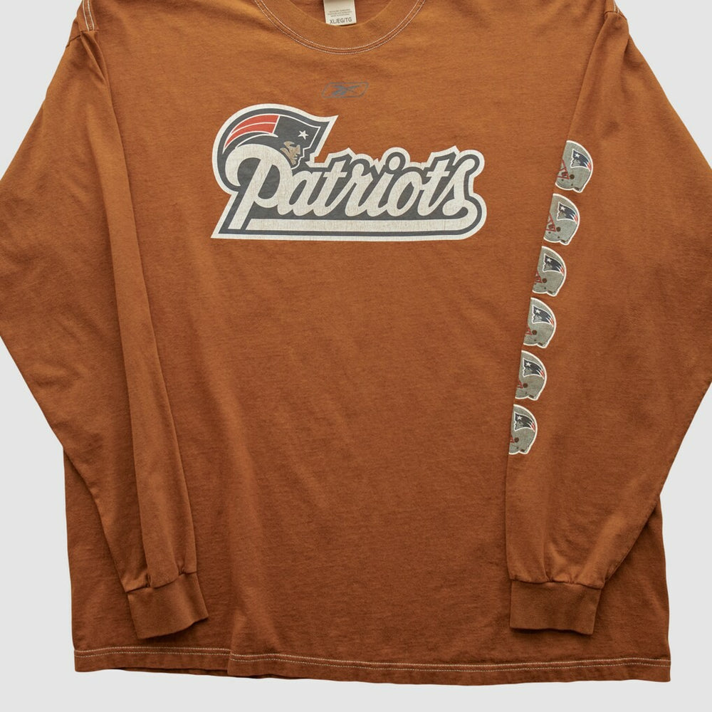 New England Patriots Reebok 2000s Long Sleeve T-shirt Clay Vintage - Fanatics
