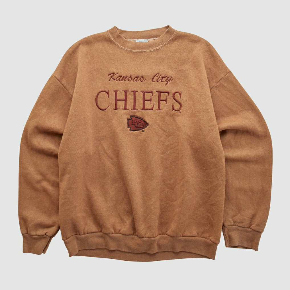 Kansas City Chiefs Logo 7 90s Pullover Sweatshirt Clay Vintage - Fanatics