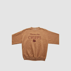 Kansas City Chiefs Logo 7 90s Pullover Sweatshirt Clay Vintage - Fanatics
