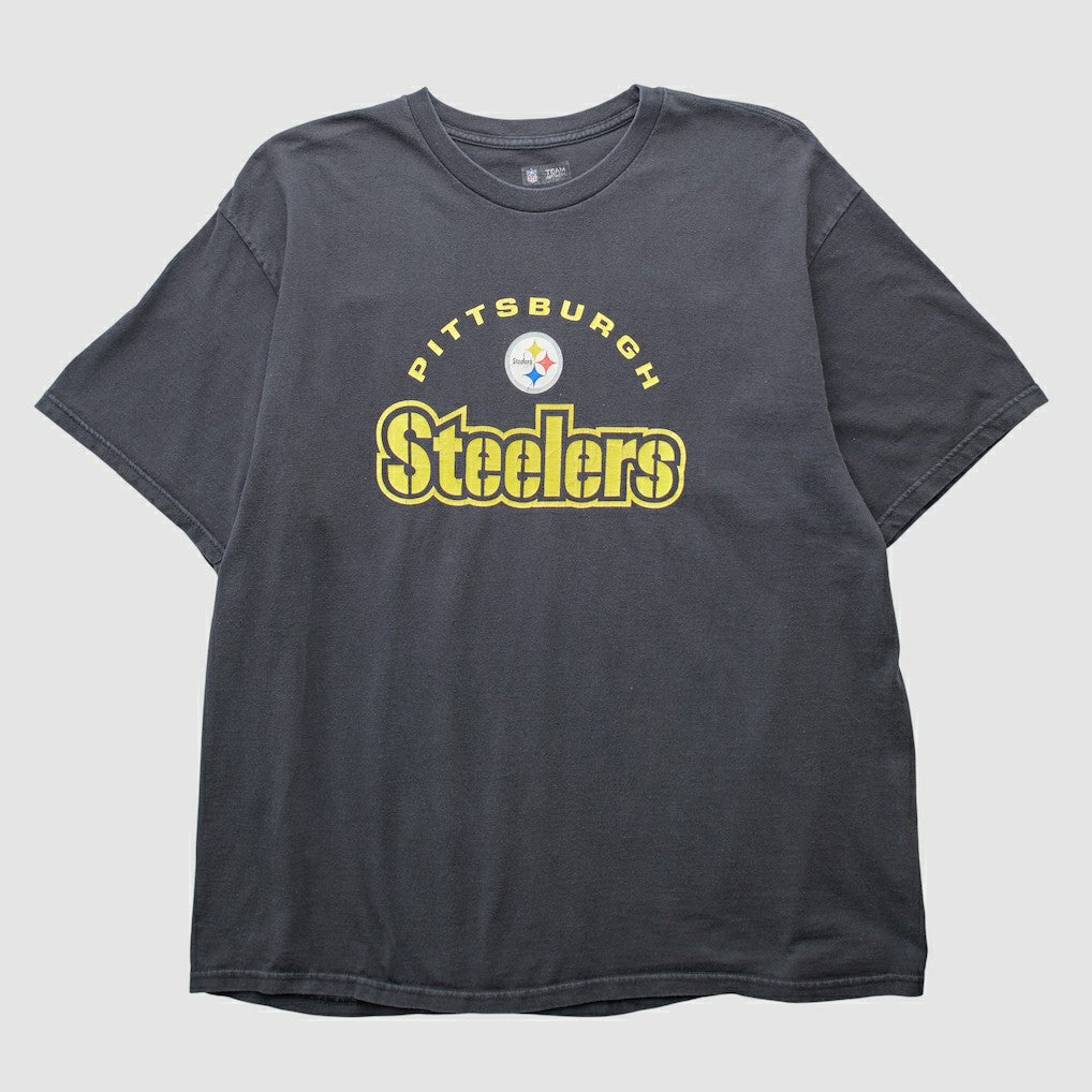 Pittsburgh Steelers NFL 2000s T-shirt Black Vintage - Fanatics