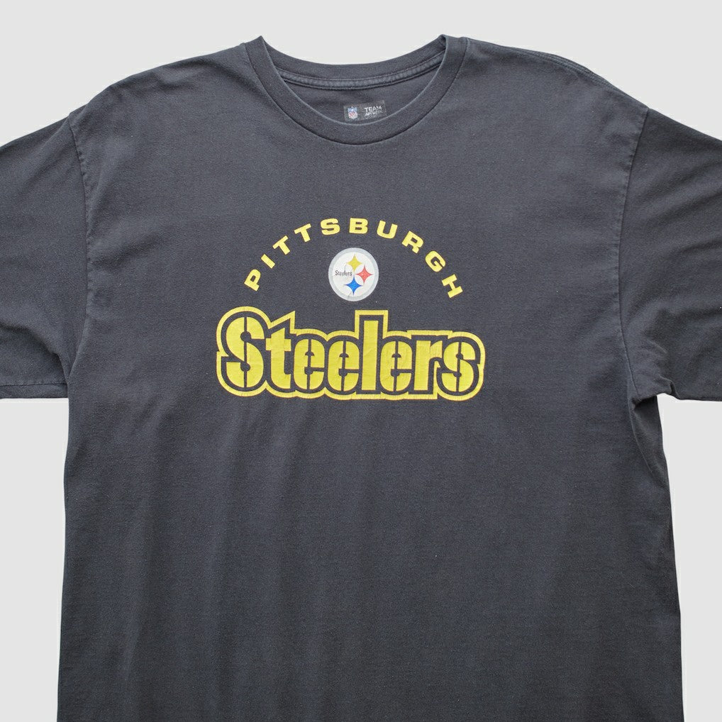 Pittsburgh Steelers NFL 2000s T-shirt Black Vintage - Fanatics