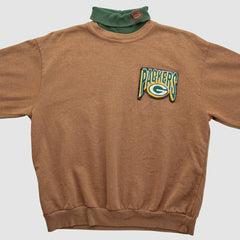 Green Bay Packers Majestic 90s Pullover Sweatshirt Clay Vintage - Fanatics