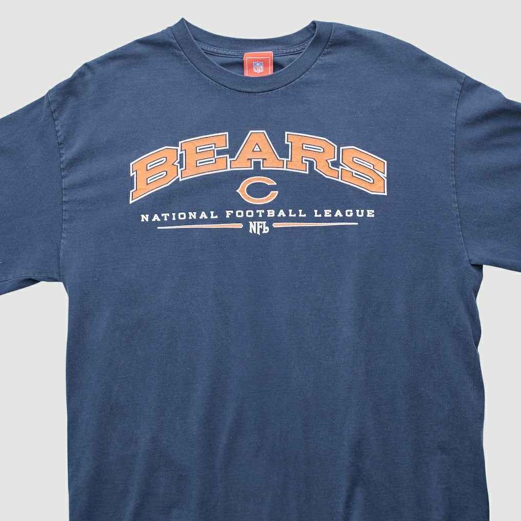 Chicago Bears NFL 2000s Long Sleeve T-shirt Navy Vintage - Fanatics