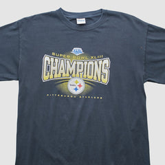 Pittsburgh Steelers Gildan 2009 T-shirt Black Vintage - Fanatics