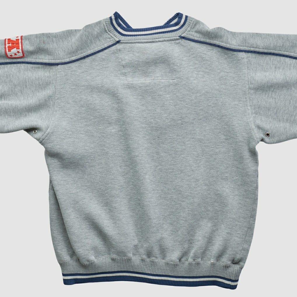 Denver Broncos Lee Apparel 90s Pullover Sweatshirt Heather Gray Vintage - Fanatics