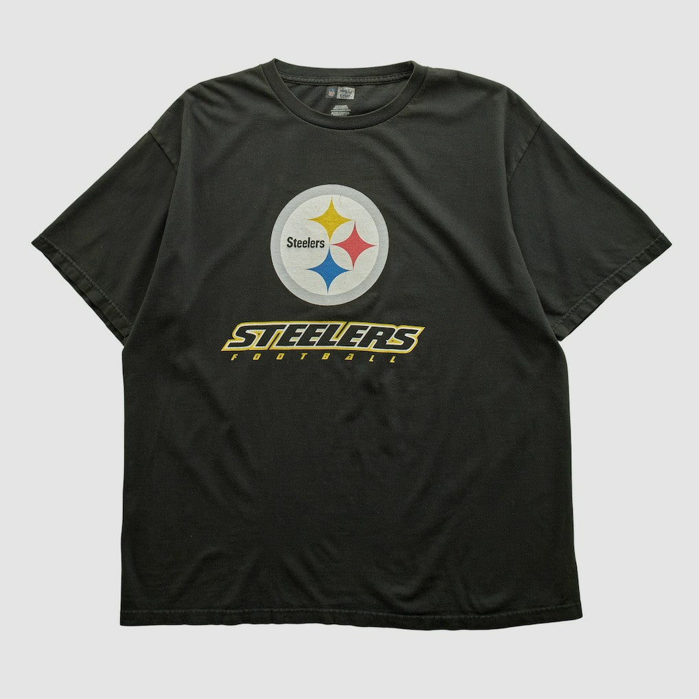 Pittsburgh Steelers NFL 2000s T-shirt Black Vintage - Fanatics