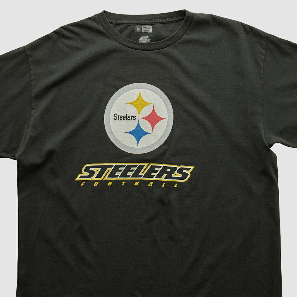 Pittsburgh Steelers NFL 2000s T-shirt Black Vintage - Fanatics