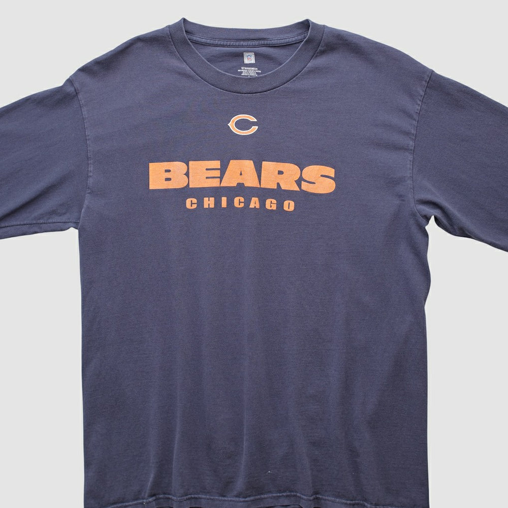 Chicago Bears NFL 2000s Long Sleeve T-shirt Navy Vintage - Fanatics