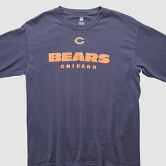 Chicago Bears NFL 2000s Long Sleeve T-shirt Navy Vintage - Fanatics