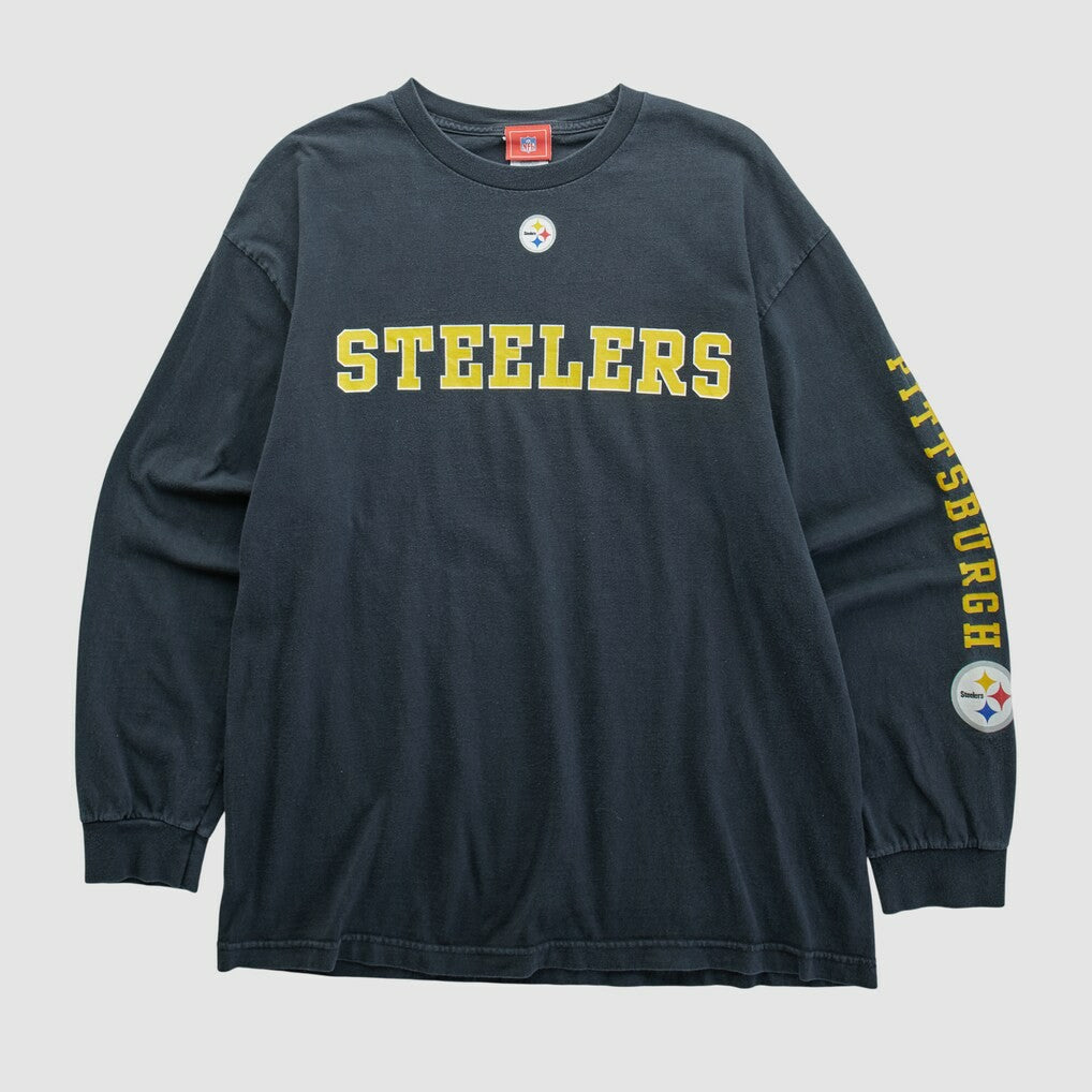 Pittsburgh Steelers NFL 2000s Long Sleeve T-shirt Black Vintage - Fanatics