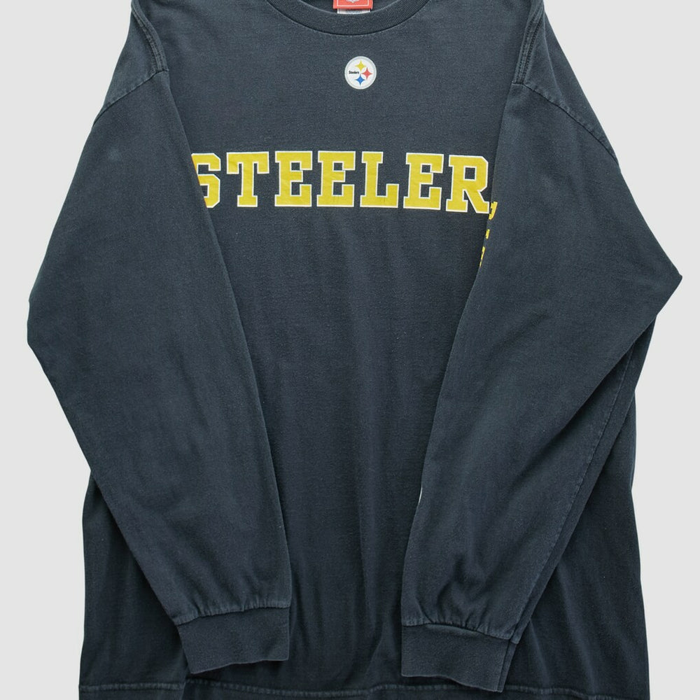Pittsburgh Steelers NFL 2000s Long Sleeve T-shirt Black Vintage - Fanatics