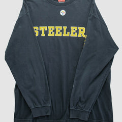 Pittsburgh Steelers NFL 2000s Long Sleeve T-shirt Black Vintage - Fanatics