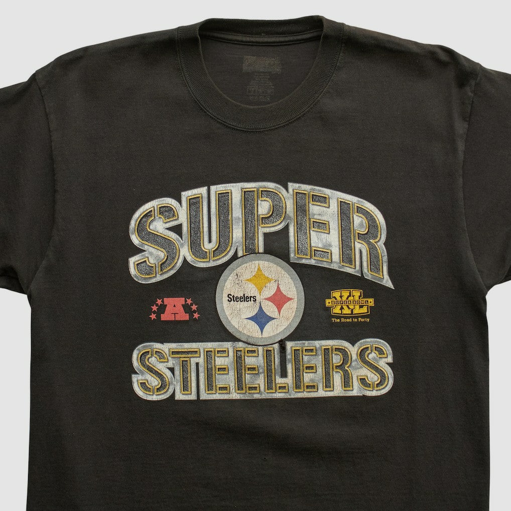 Pittsburgh Steelers 2006 T-shirt Black Vintage - Fanatics