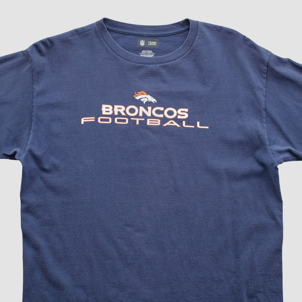 Denver Broncos NFL 2010s Long Sleeve T-shirt Navy Vintage - Fanatics