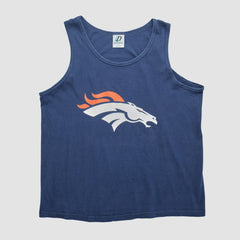 Denver Broncos Dynasty 90s Tank Navy Vintage - Fanatics