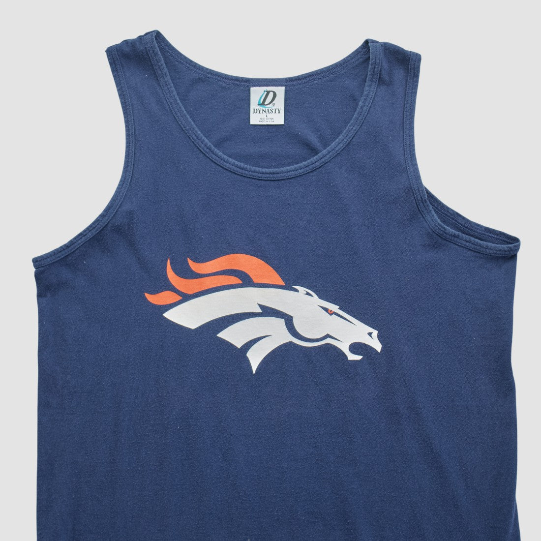 Denver Broncos Dynasty 90s Tank Navy Vintage - Fanatics