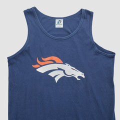 Denver Broncos Dynasty 90s Tank Navy Vintage - Fanatics