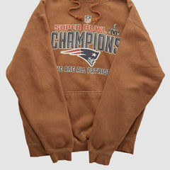 Super Bowl XLIX Pennant Sportswear 2015 Hooded Pullover Sweatshirt Clay Vintage - Fanatics