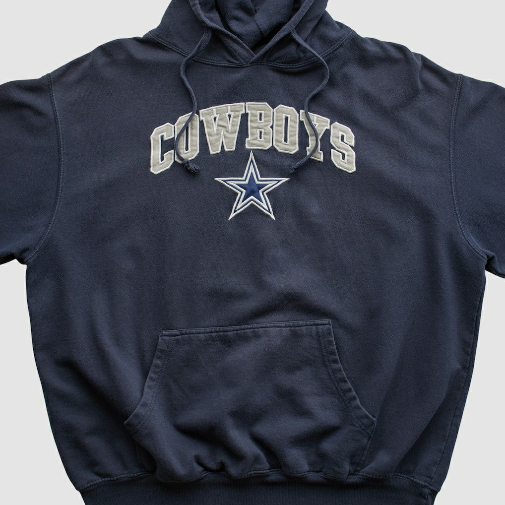 Dallas Cowboys Cowboys Authentic Apparel 2010s Hooded Pullover Sweatshirt Navy Vintage - Fanatics