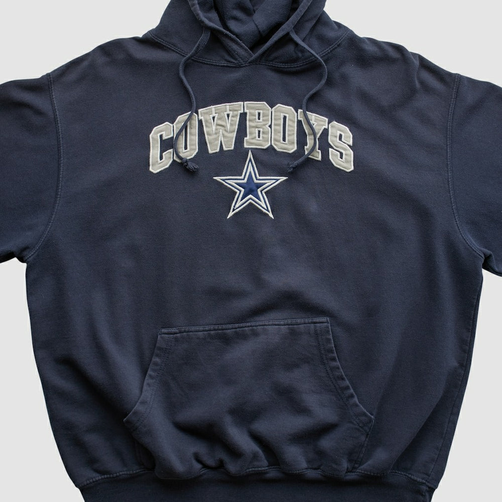 Dallas Cowboys Cowboys Authentic Apparel 2010s Hooded Pullover Sweatshirt Navy Vintage - Fanatics