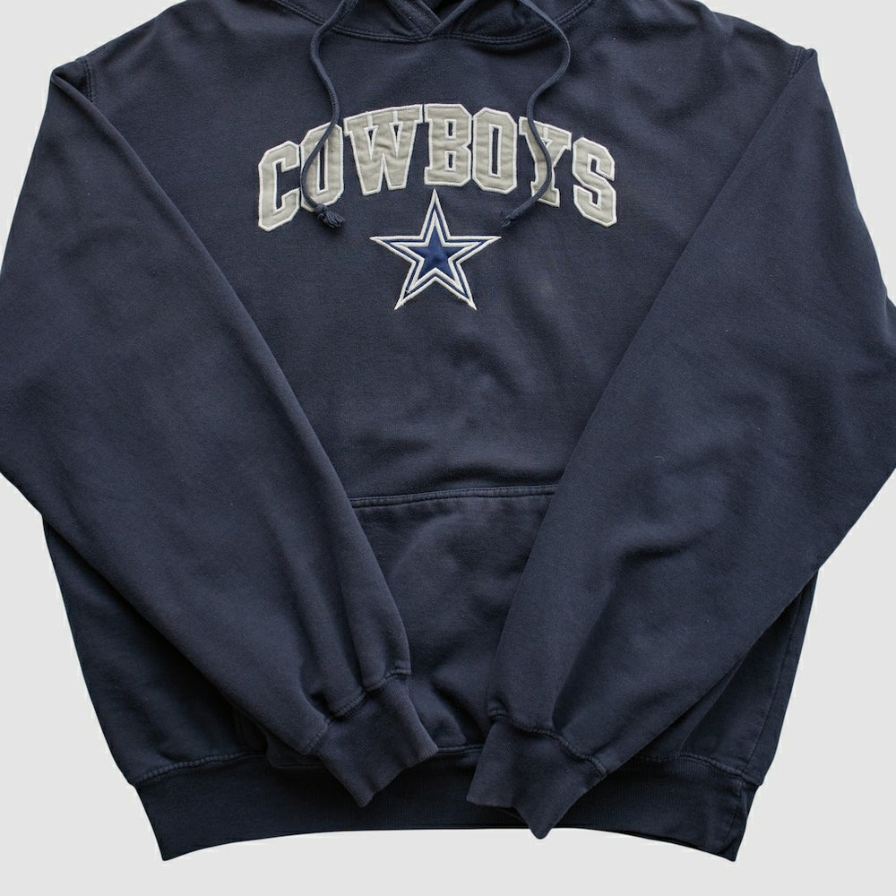 Dallas Cowboys Cowboys Authentic Apparel 2010s Hooded Pullover Sweatshirt Navy Vintage - Fanatics