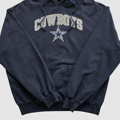 Dallas Cowboys Cowboys Authentic Apparel 2010s Hooded Pullover Sweatshirt Navy Vintage - Fanatics