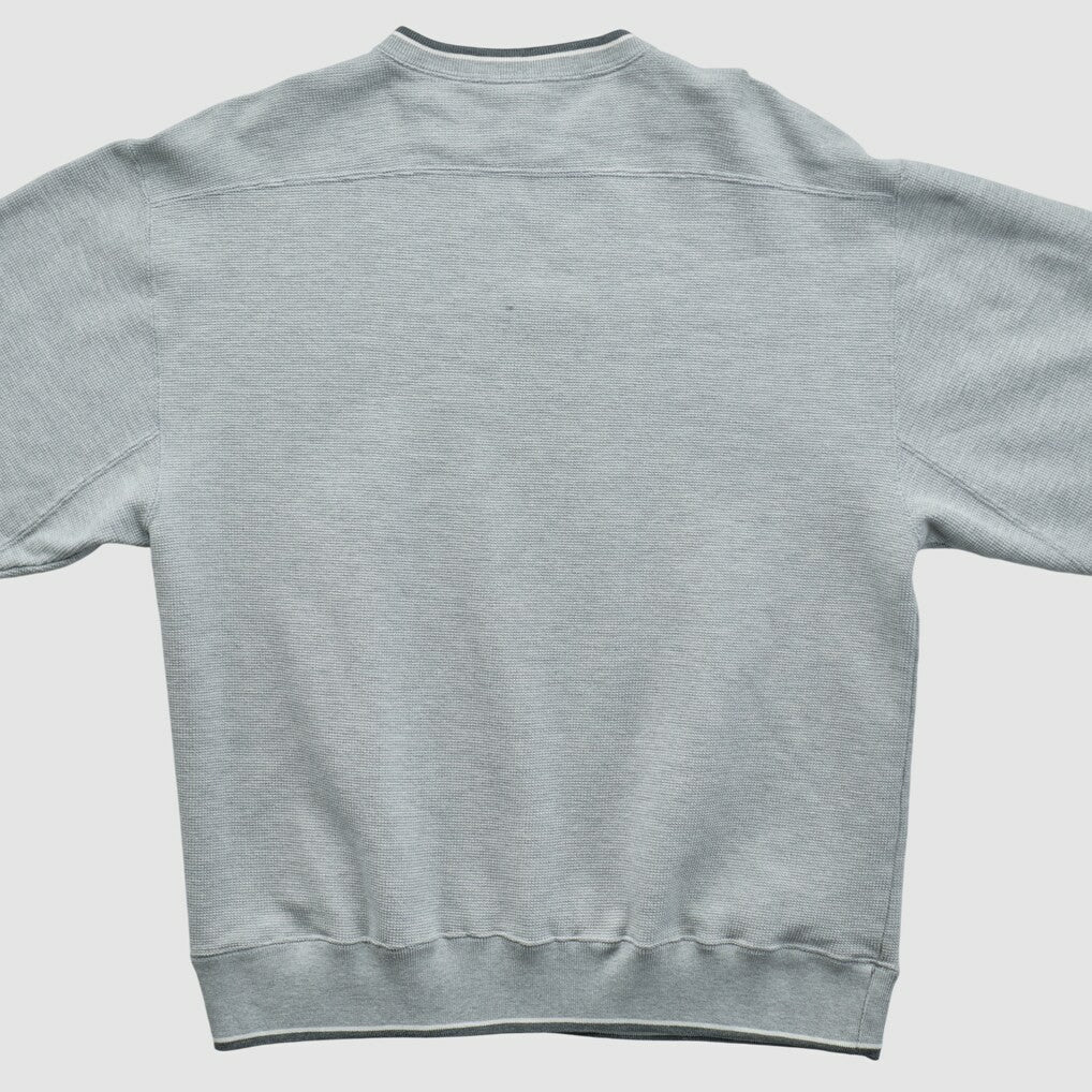 Denver Broncos Champion 2000s Pullover Sweatshirt Heather Gray Vintage - Fanatics