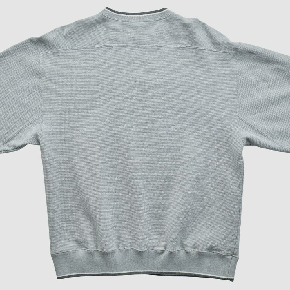 Denver Broncos Champion 2000s Pullover Sweatshirt Heather Gray Vintage - Fanatics
