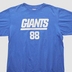New York Giants Reebok 2000s T-shirt Blue Vintage - Fanatics