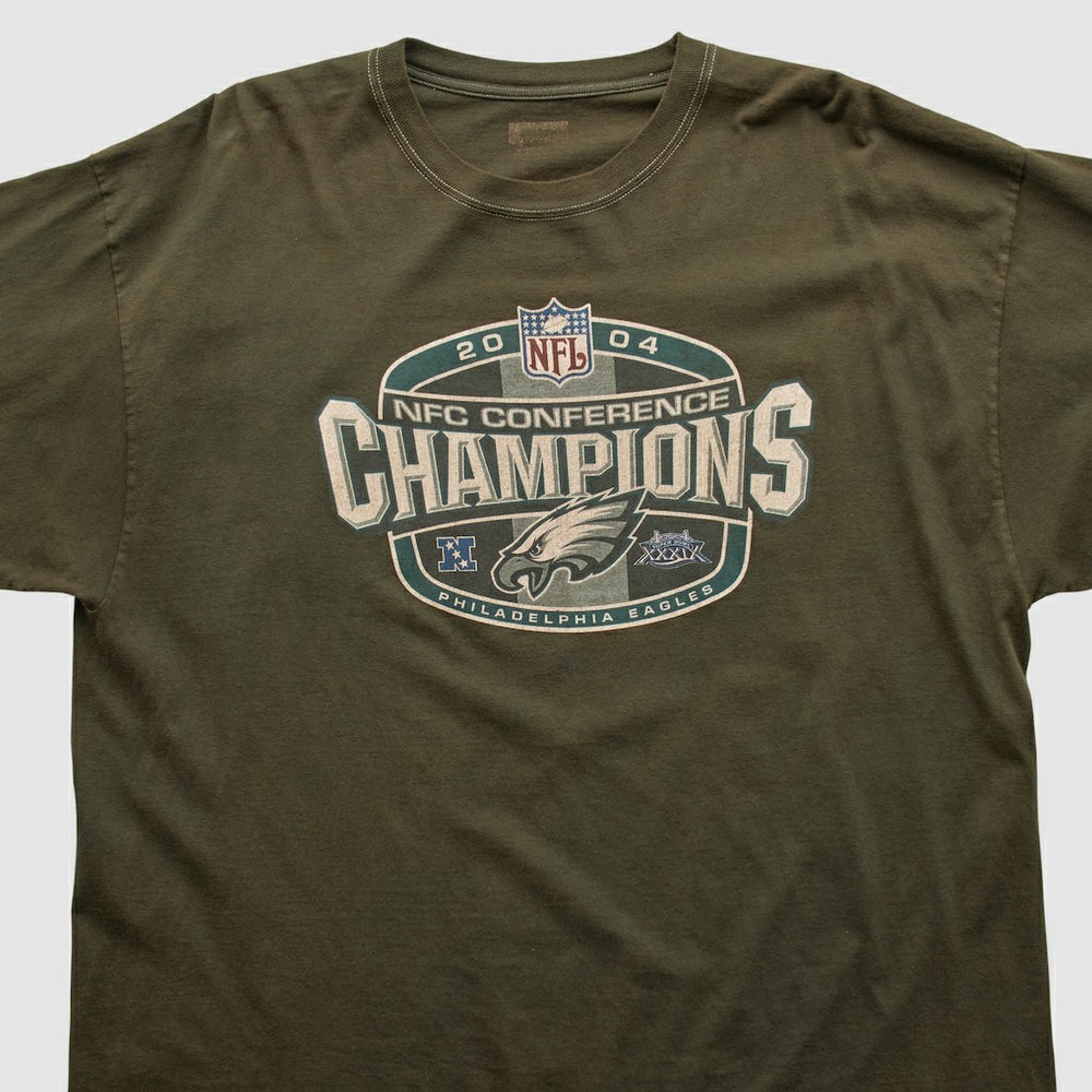 NFC Conference Champs 2004 T-shirt Brown Vintage - Fanatics