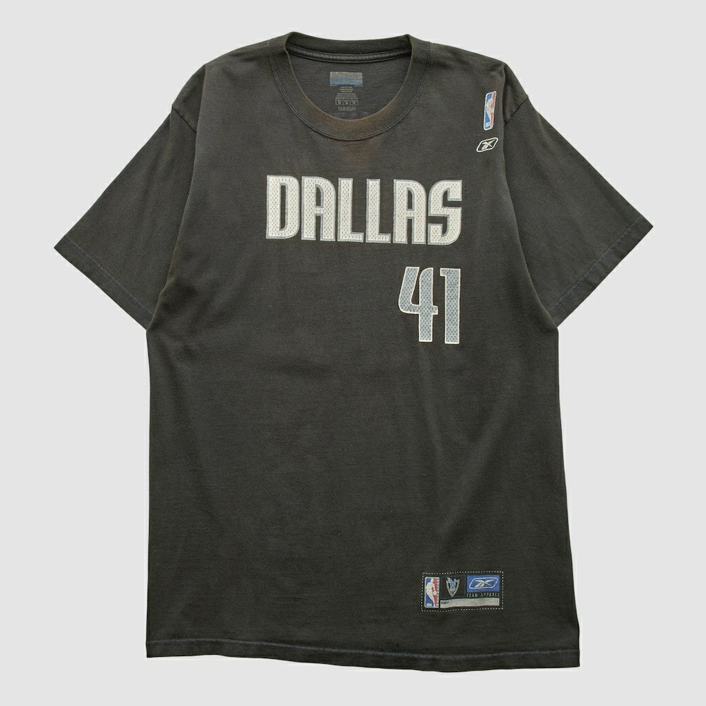 Vintage - Dallas Mavericks Reebok 2000s T-shirt - Black Vintage