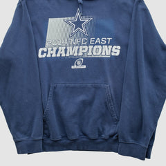NFC East Champions 2014 Hooded Pullover Sweatshirt Navy Vintage - Fanatics