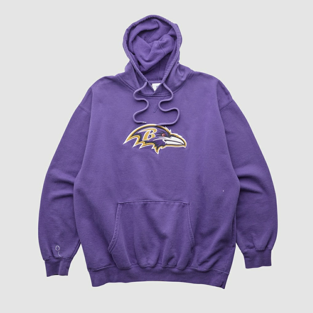 Baltimore Ravens NFL 2000s Hooded Pullover Sweatshirt Purple Vintage - Fanatics