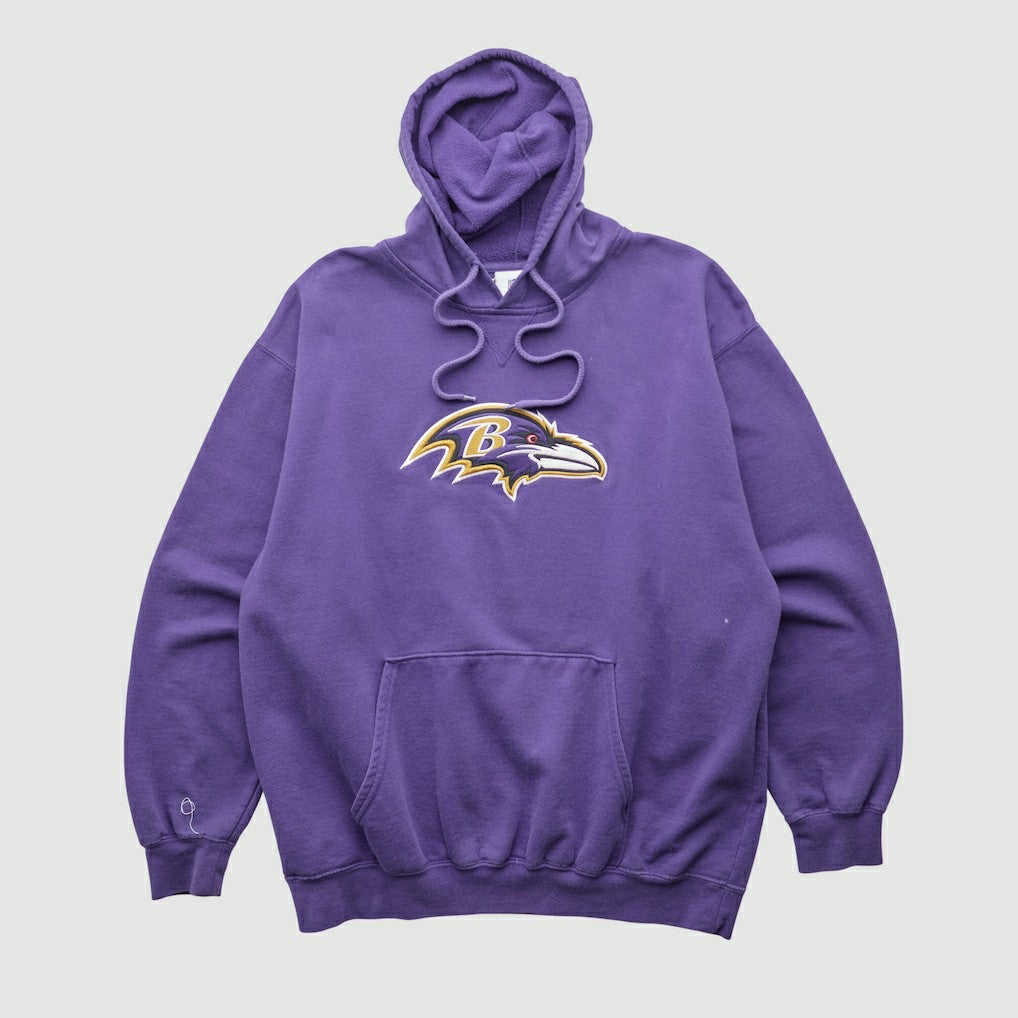 Baltimore Ravens NFL 2000s Hooded Pullover Sweatshirt Purple Vintage - Fanatics