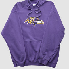 Baltimore Ravens NFL 2000s Hooded Pullover Sweatshirt Purple Vintage - Fanatics
