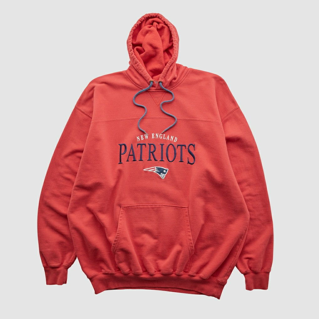 New England Patriots NFL 2000s Hooded Pullover Sweatshirt Red Vintage - Fanatics