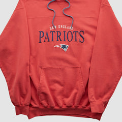 New England Patriots NFL 2000s Hooded Pullover Sweatshirt Red Vintage - Fanatics