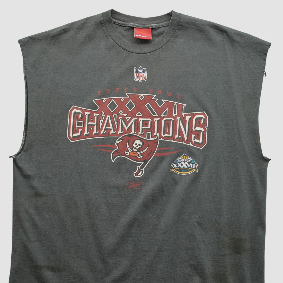 Super Bowl XXXVII Reebok 2003 T-shirt Charcoal Vintage - Fanatics