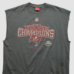Super Bowl XXXVII Reebok 2003 T-shirt Charcoal Vintage - Fanatics