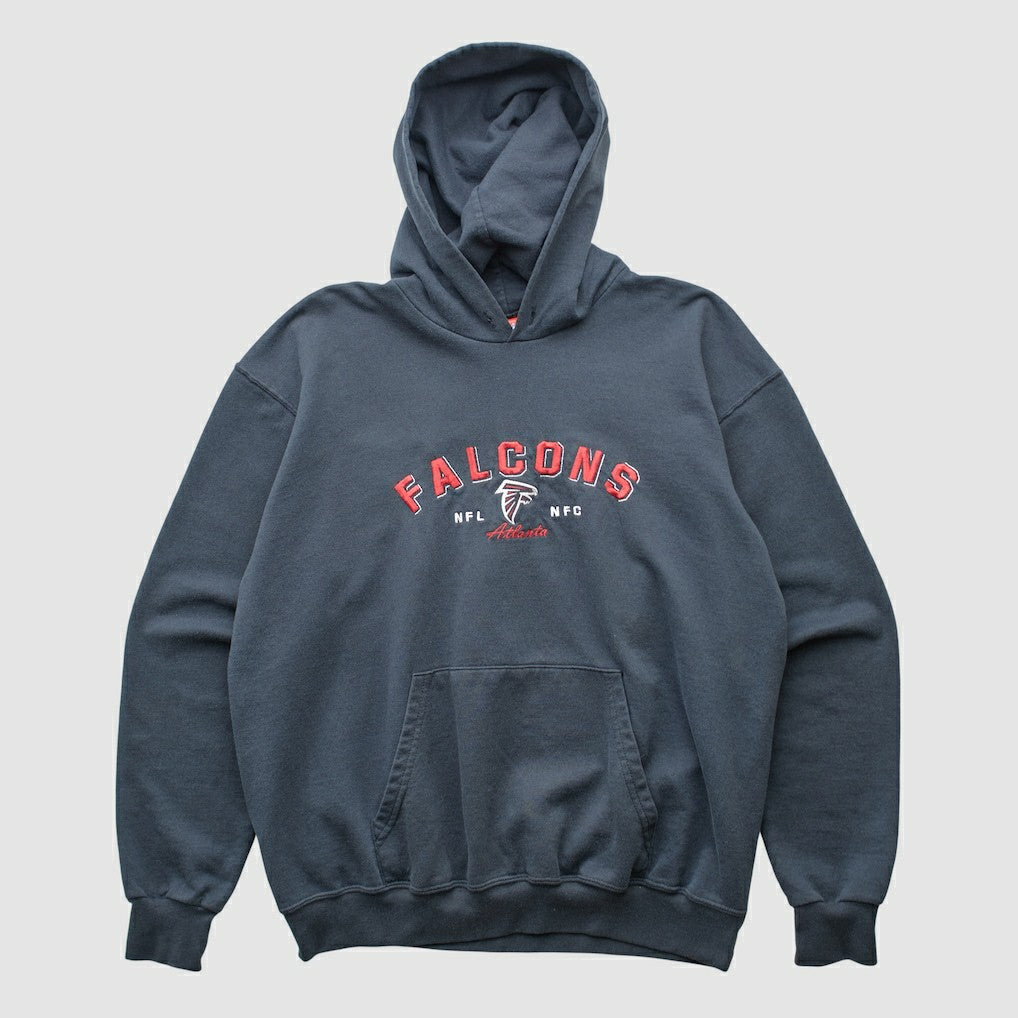 Atlanta Falcons NFL 2000s Hooded Pullover Sweatshirt Black Vintage - Fanatics