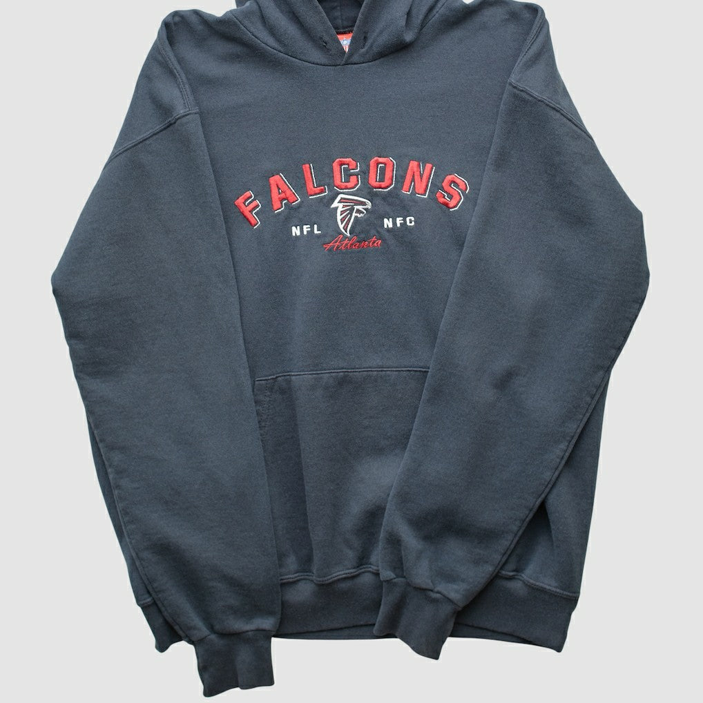 Atlanta Falcons NFL 2000s Hooded Pullover Sweatshirt Black Vintage - Fanatics