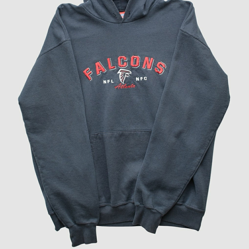 Atlanta Falcons NFL 2000s Hooded Pullover Sweatshirt Black Vintage - Fanatics