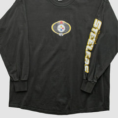 Pittsburgh Steelers NFL 2000s Long Sleeve T-shirt Black Vintage - Fanatics