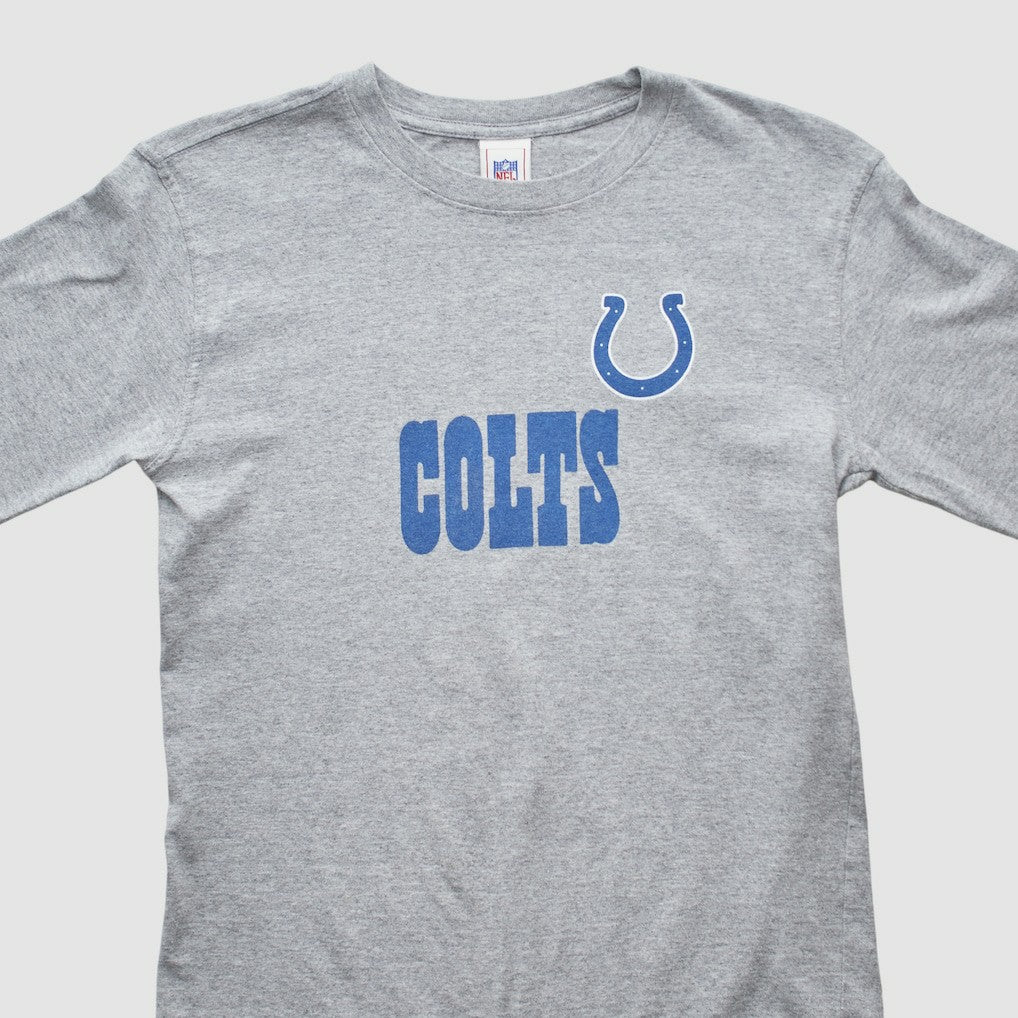 Indianapolis Colts NFL 2000s Long Sleeve T-shirt Heather Gray Vintage - Fanatics