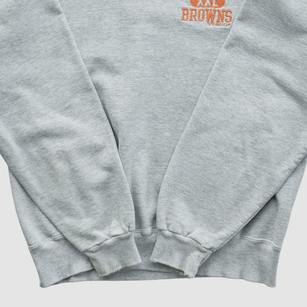 Cleveland Browns Champion 90s Pullover Sweatshirt Heather Gray Vintage - Fanatics