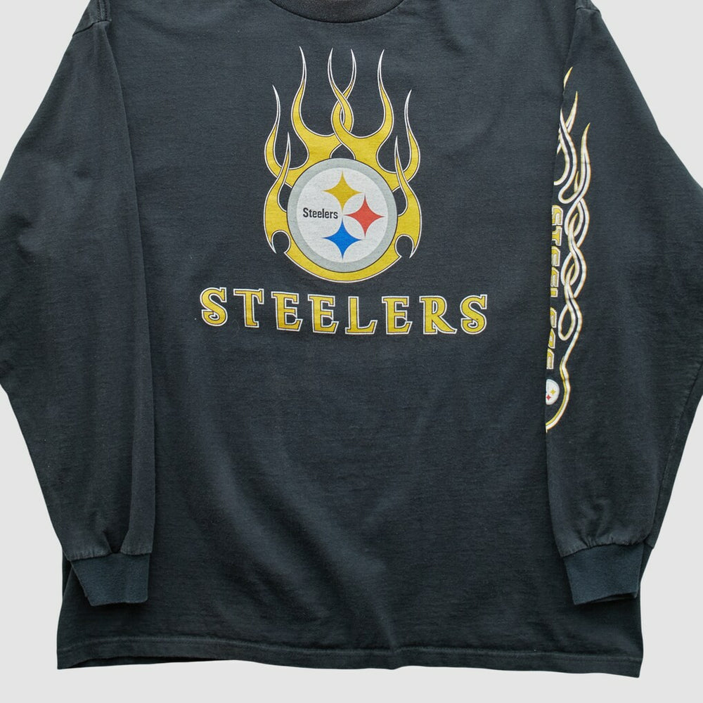 Pittsburgh Steelers NFL 2000s Long Sleeve T-shirt Black Vintage - Fanatics