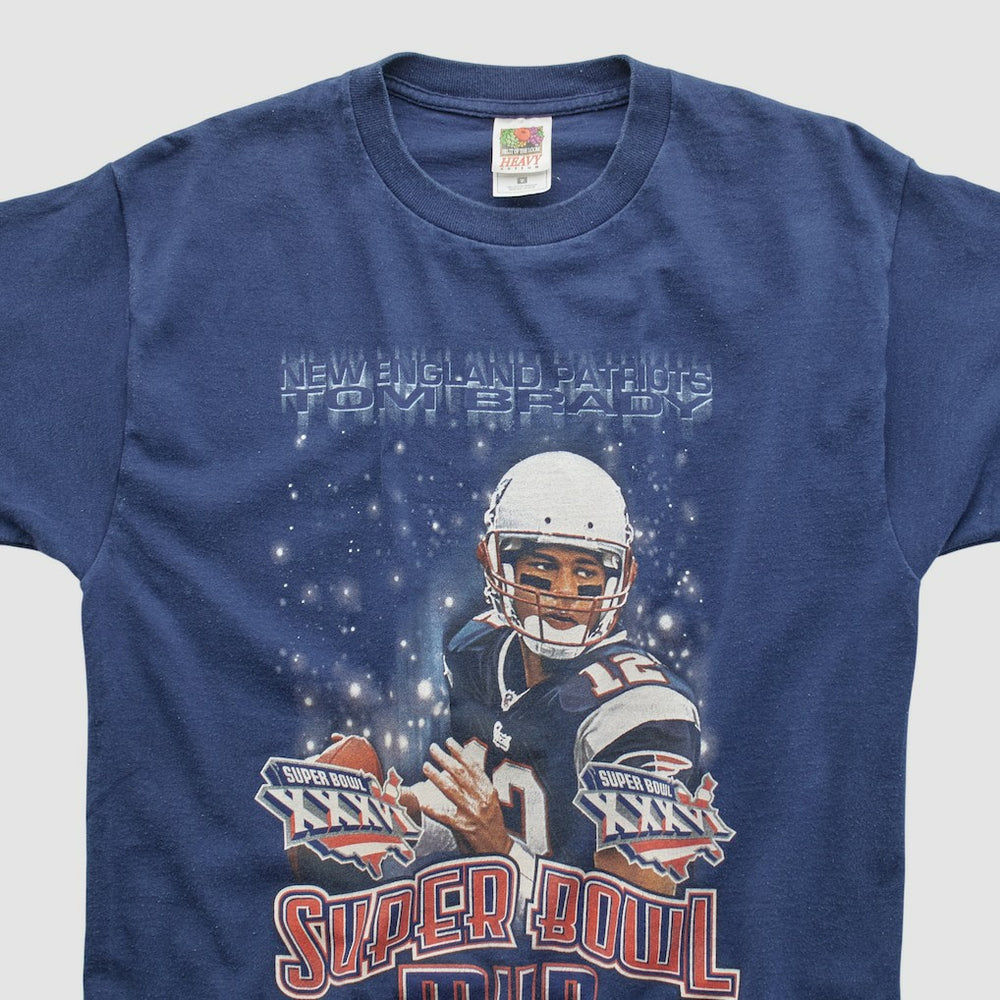 Super Bowl MVP Fruit of The Loom 2002 T-shirt Navy Vintage - Fanatics